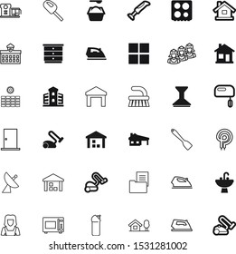 house vector icon set such as: institution, nature, female, lodge, television, decorative, telecommunication, panels, shiny, steel, electronics, buildings, people, chemical, solar