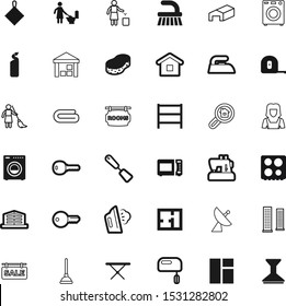 house vector icon set such as: unit, pixel, high, uniform, page, space, pictogram, shelf, hobs, rise, measure, environment, appliance, shelves, magnifying, magnification, digital, length, instrument