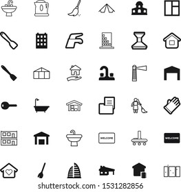 house vector icon set such as: rubber, sweep, model, beam, navigation, weekend, mansion, vacuum, washbasin, polish, smart, high, secure, plastic, sky, boil, woman, mark, heart, unit, lady, conceptual
