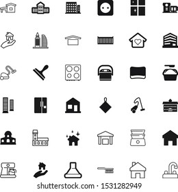house vector icon set such as: cool, shipment, transport, voltage, faucet, cooker, cuisine, outlet, processor, purity, villa, judicial, mop, steam, diet, sanitation, court, multicooker, rice, power