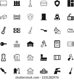 house vector icon set such as: roof, fairytale, drawn, panel, recycle, agricultural, rubbish, kingdom, environmental, man, person, bath, package, transportation, court, solar, bake, stock, farm