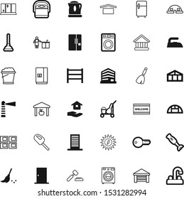 house vector icon set such as: square, windows, clip, blender, vacation, drain, hammer, elegance, dome, library, alternative, hold, sea, rail, pattern, skyscraper, bucket, judge, drying, kettle