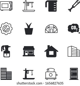 Symbol für die Vektorillustration des Hauses wie: Ernährung, Abgase, Ernte, Sicherheit, Ofen, Ihr konzeptueller Ofen, Toast, Wolke, Maschine, Türway, Gehäuse, Gewächshaus, Stahl, App, Emissionen, Topf, Zubehör, Formel, Einzelnahrung