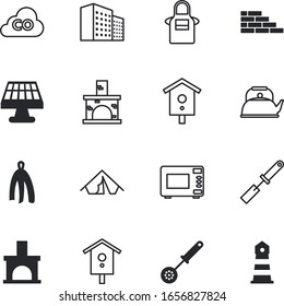 house vector icon set such as: appliance, emits, bake, laundry, activity, exhaust, sport, power, housewife, 3d, repair, city, concrete, orange, greenhouse, relaxation, display, pocket, save, panel