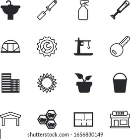 Symbol für die Vektorillustration des Hauses wie: Fenster, Garage, Pagel, Waschmittel, Toilette, Pflanzen, Blick, Blumen, Ring, Leerstelle, detaillierte, Spatel, Reis, Becken, Stamm, Maschine, Lieferung, Schönheit, Leiter, Blatt, Waschen