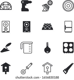 house vector icon set such as: carpenter, solar, freeze, horticultural, scraper, greenhouse, measuring, hardware, blue, blade, collection, carpentry, coolness, refrigerator, flooring, pattern