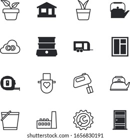 conjunto de iconos de vectores de casa como: real, parque, estructura, azul, dióxido, creativo, retro, contenedor, regla, camping, rojo, temelin, fresco, centímetro, electrónico, técnica, industria, web, viaje, co2