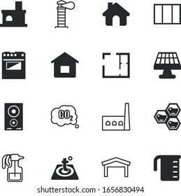 house vector icon set such as: alternative, cloud, app, hive, liter, measure, overhead, dioxide, flame, abstract, architect, hexagon, store, duplex, cup, manufacturing, touch, button, template