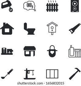 house vector icon set such as: outfit, preparation, crosscut, engineering, outdoors, barber, plate, gas, workshop, pocket, talk, office, smoke, clean, damage, dioxide, hygiene, apparel, chemistry