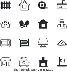 house vector icon set such as: beauty, solar, footwear, sun, scale, wear, microwave, meter, residence, urban, female, hotel, display, precision, foot, window, instrument, roulette, toaster, market