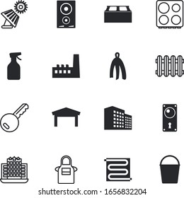 house vector icon set such as: delivering, wear, outfit, pail, view, infographic, interface, surface, lever, baker, serve, towels, electricity, ceramic, drawing, keys, pot, manufacturing, pipe