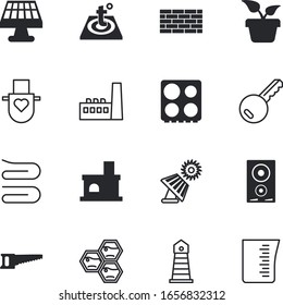 house vector icon set such as: smoke, harbor, vacancy, pollution, carpentry, town, coast, ocean, clean, web, clipping, pocket, drop, pipe, repairing, manufactory, build, fire, accessory, shore