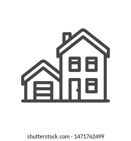 House vector icon, simple sign for web site and mobile app.