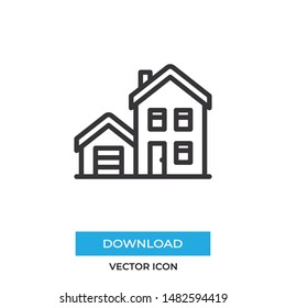 House vector icon, simple sign for web site and mobile app.