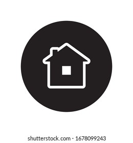 Icono vectorial de la casa. Símbolo del hogar.