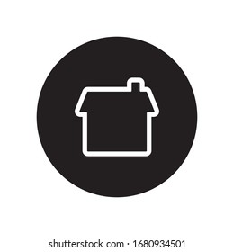 Icono vectorial de la casa. Símbolo del hogar.