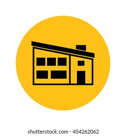 House vector. Icon for web and mobile application. Flat design style.
