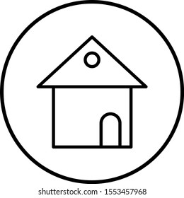 House Vector Icon White Background
