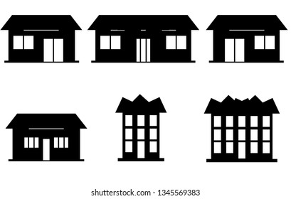House vector icons black