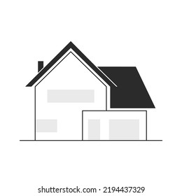 House Vector Icons. Home Clipart Symbol. Home Pictogram. Vector Illustration