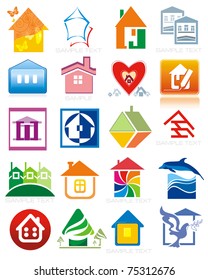 House vector Icons for Web. Construction or Real Estate concept.
