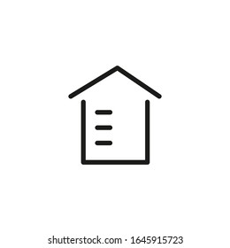 House vector illustration. Home Line Icon