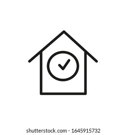 House vector illustration. Home Line Icon