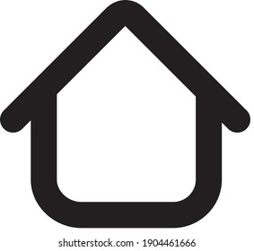 ilustración del vector de la casa aislada en un fondo blanco.