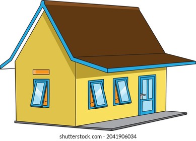 house  vector illustration isolated on white background