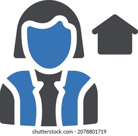 ilustración vectorial de casa aislada en un fondo transparente. iconos vectoriales de glifo para el concepto o gráficos web.