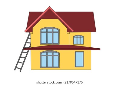 House vector illustration isolated on white background