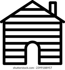 house vector illustration isolated on a transparent background . stroke vector icons for concept or web graphics.