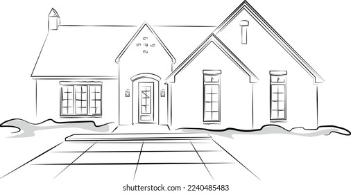 House Vector Illustration Lovely