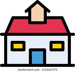 Ilustración vectorial de la casa en un fondo transparente.Símbolos de calidad premium.Icono vectorial de trazo para el concepto y el diseño gráfico.