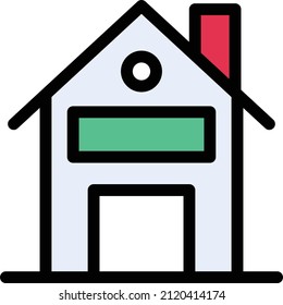 house Vector illustration on a transparent background. Premium quality symbols. Stroke vector icon for concept and graphic design.