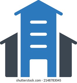 house Vector illustration on a transparent background. Premium quality symbols. Glyphs  vector icon for concept and graphic design.
