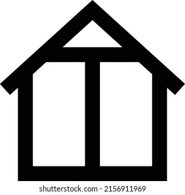 ilustración de house Vector en un fondo transparente.Símbolos de calidad premium.Icono vectorial de trazo para el concepto y el diseño gráfico.
