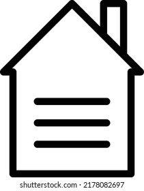house Vector illustration on a transparent background.Premium quality symmbols.Stroke vector icons for concept and graphic design.