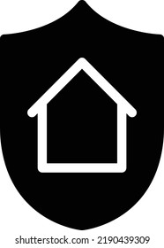 ilustración de house Vector en un fondo transparente. Símbolos de calidad superior. Iconos vectoriales de glifos para diseño de conceptos y gráficos. 
