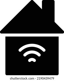 ilustración de house Vector en un fondo transparente. Símbolos de calidad superior. Iconos vectoriales de glifos para diseño de conceptos y gráficos. 
