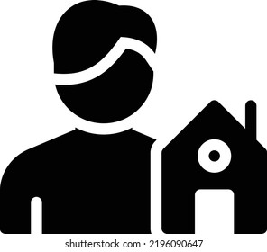 Haus Vektorgrafik auf transparentem Hintergrund. Hochwertige Symbole. Glyphen Vektorsymbole für Konzept und Grafikdesign. 
