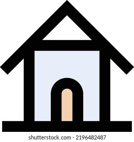 ilustración de house Vector en un fondo transparente.Símbolos de calidad premium.Icono vectorial de trazo para el concepto y el diseño gráfico.