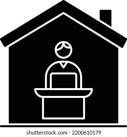 house Vector illustration on a transparent background. Premium quality symmbols. Glyphs vector icons for concept and graphic design. 

