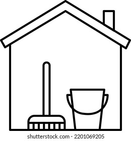 ilustración de house Vector en un fondo transparente.Símbolos de calidad premium.Iconos vectoriales de trazo para el concepto y el diseño gráfico.