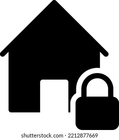 ilustración de house Vector en un fondo transparente. Símbolos de calidad superior. Iconos vectoriales de glifos para diseño de conceptos y gráficos. 

