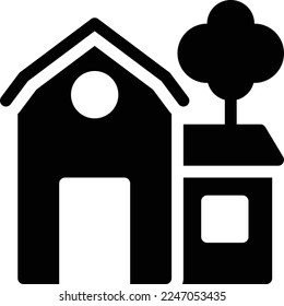 ilustración de house Vector en un fondo transparente. Símbolos de calidad superior. Iconos vectoriales de glifos para diseño de conceptos y gráficos.