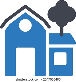 Haus Vektorgrafik auf transparentem Hintergrund. Hochwertige Symbole. Glyphen Vektorsymbole für Konzept und Grafikdesign.