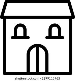 house Vector illustration on a transparent background. Premium quality symmbols. Thin line vector icons for concept and graphic design.