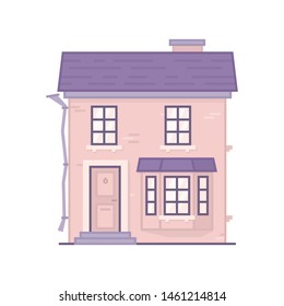 House, vector illustration on white background