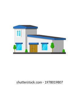 house vector illustration that has unique and elegant style building elements